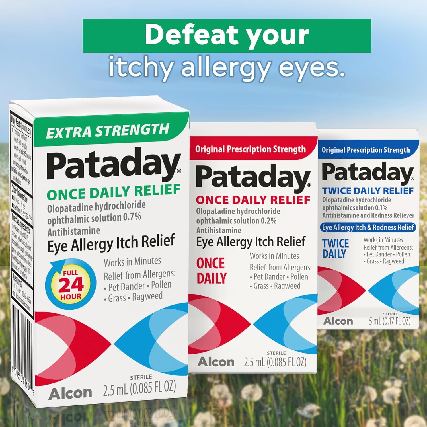 Pataday Once Daily Allergy Eye Drops, Antihistamine for Itchy Eyes, 2.5 mL - Image 7