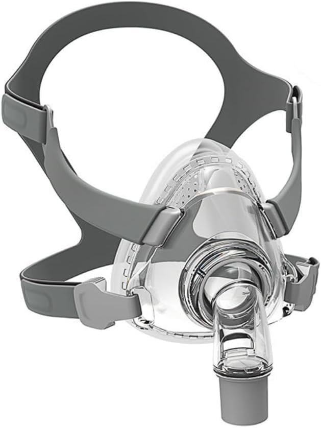 Full Face CPAP Mask, Full Cover Replacement Kit, Comfort Series Nasal CPAP MASK, Cpap Masks Includes Headgear, Cushion, Frame and Elbow(L)
