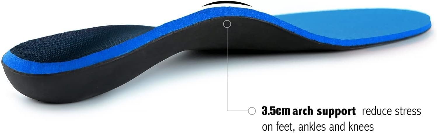 WalkHero Plantar Fasciitis Relief, Arch Support Insoles for Men Women | Shoe Inserts for Flat Feet, Orthotics Insoles All-Day Energy and Comfort with Every Step (Mens 11-11 1/2 | Womens 13-13 1/2) - Image 4