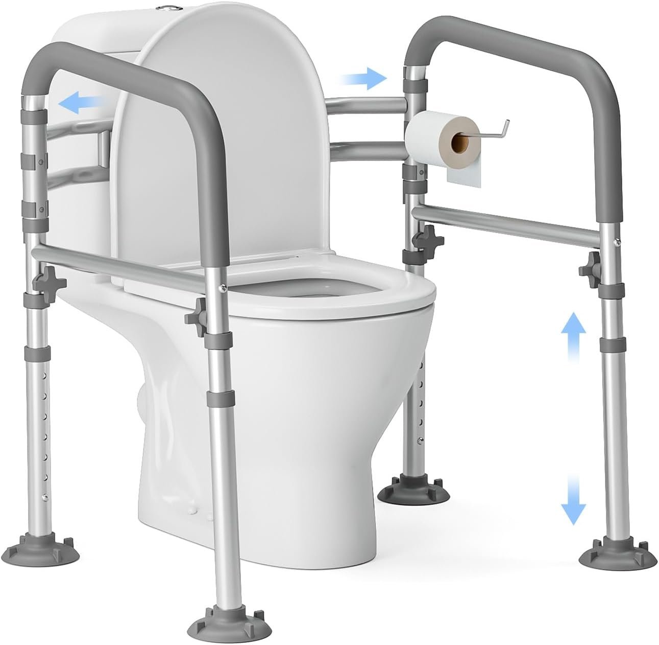 Foldable Toilet Safety Rails for Se...