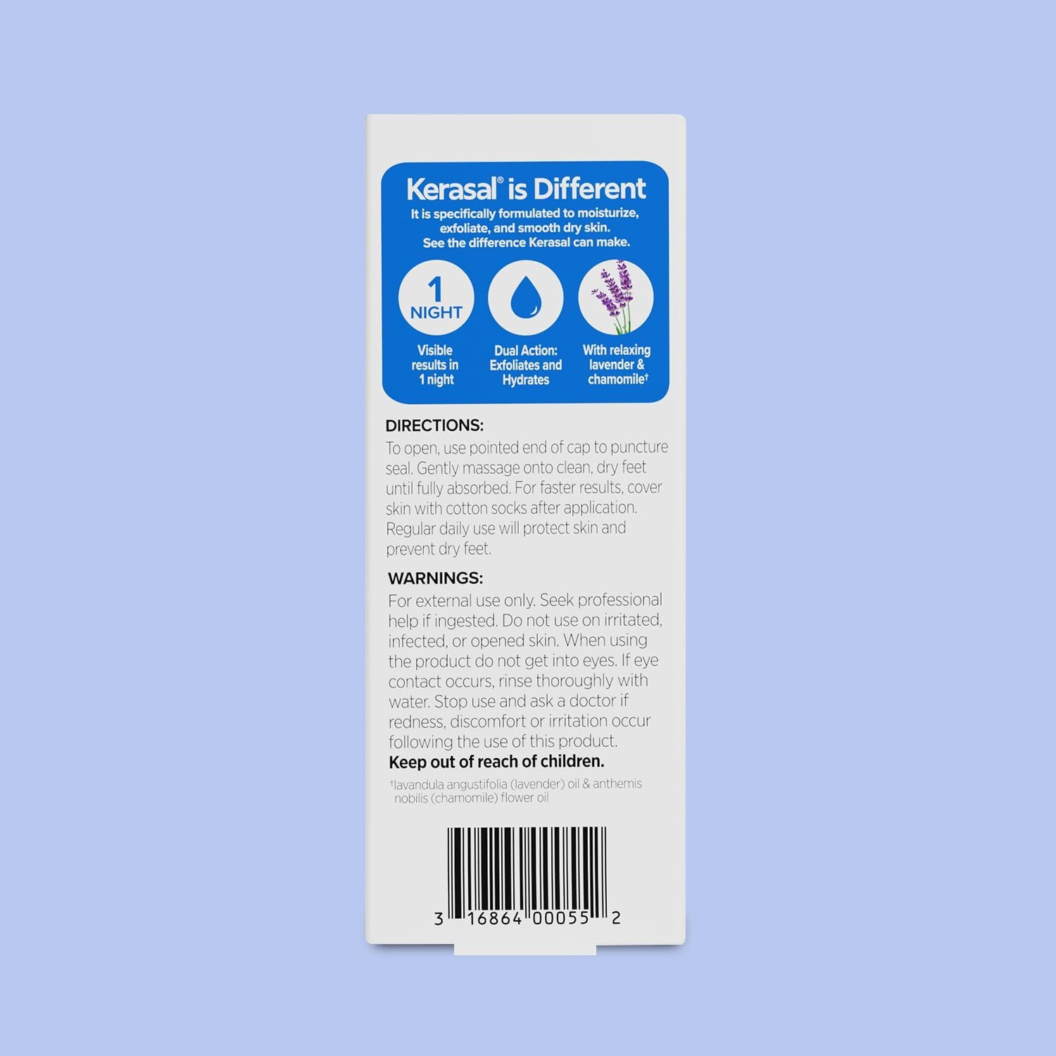Kerasal Nighttime Intensive Foot Repair, Skin Healing Ointment for Cracked Heels and Dry Feet, 1 oz (Packaging May Vary) - Image 8