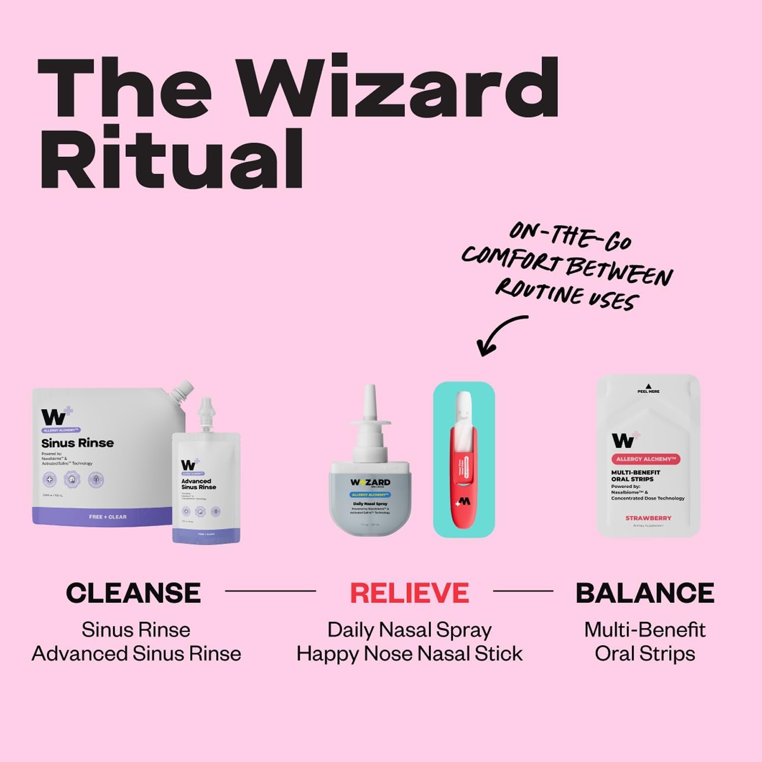 WIZARD WELLNESS Happy Nose Inhaler Stick, Polar Peppermint, 3-Pack | Instant breathing ease & sinus clarity, essential oil aromatherapy, wild mint vapor, drug-free nasal spray alternative - Image 4