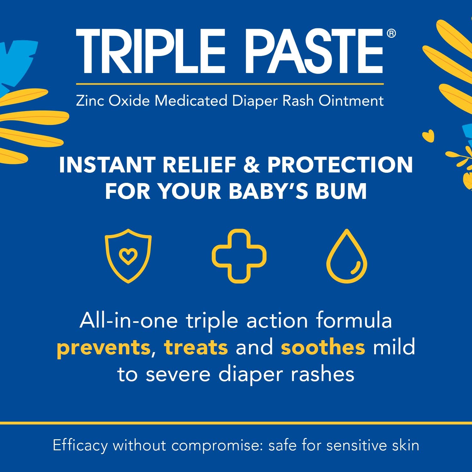 Triple Paste Diaper Rash Cream, Hypoallergenic Medicated Ointment for Babies, 16 oz (Packaging May Vary) - Image 4