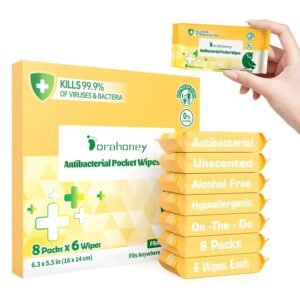 Travel Antibacterial Hand Wipes, 99...
