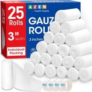 AZEN 25 Pack Gauze Rolls Bandages, ...
