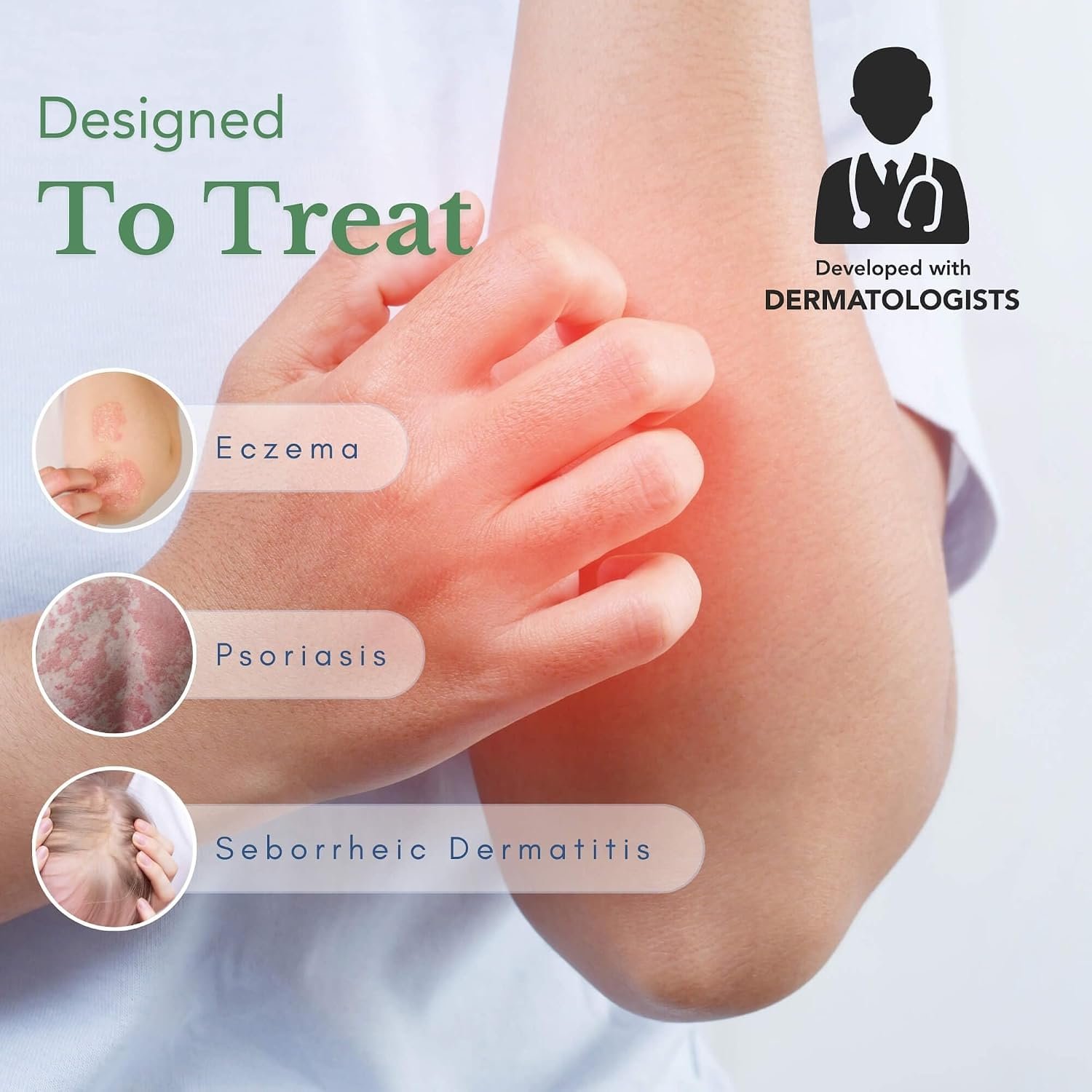 Theraplex AIM - Anti Itch Cream (2 oz) – 1% hydrocortisone for Itchy Skin Relief, moisturizing Cream for Eczema, Seborrheic Dermatitis. Safe for Kids. Relieves Itchy Skin with Maximum Strength. - Image 2