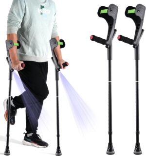 Forearm Crutches for Adults Foldabl...