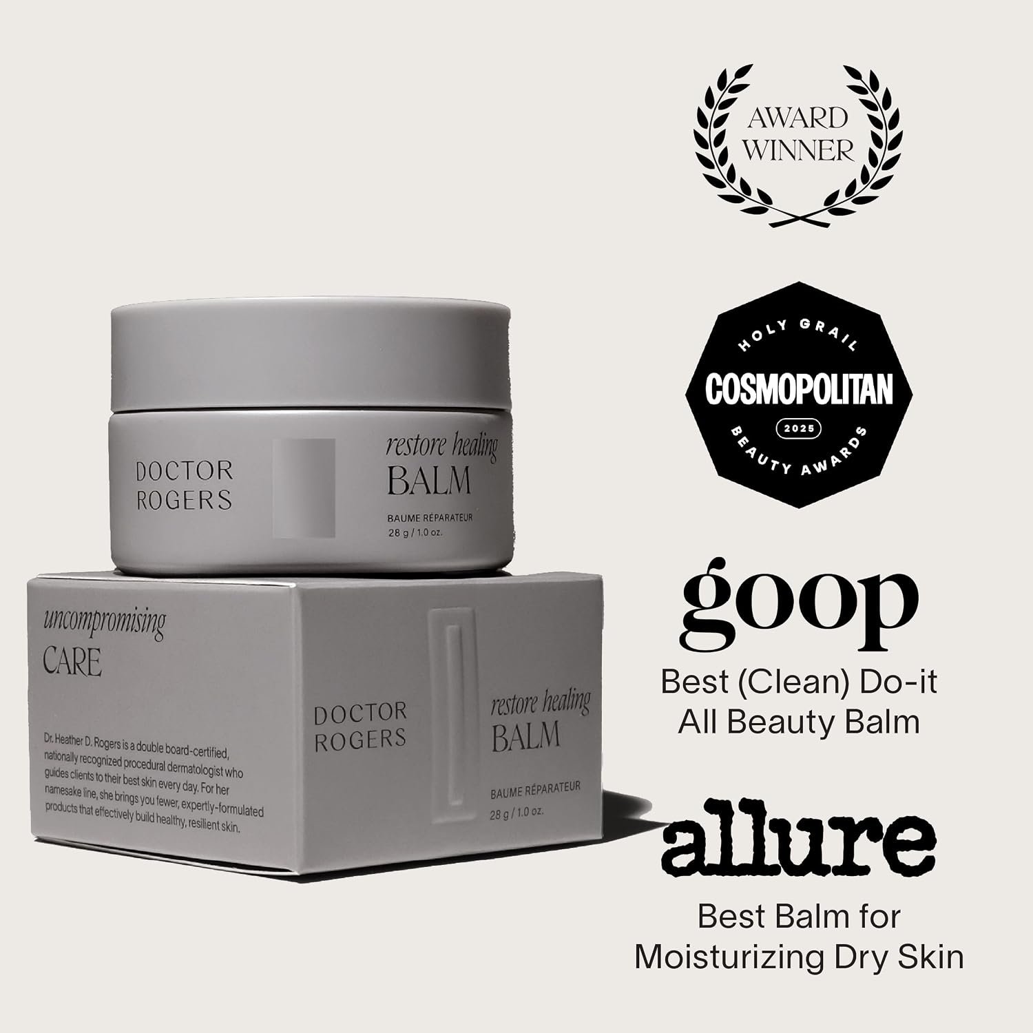Doctor Rogers Healing Balm, Hydrating Multi-Use Healing Ointment, Protects and Soothes Dry, Injured, Sensitive Skin, Hypoallergenic, 0.5oz (14g) - Image 4