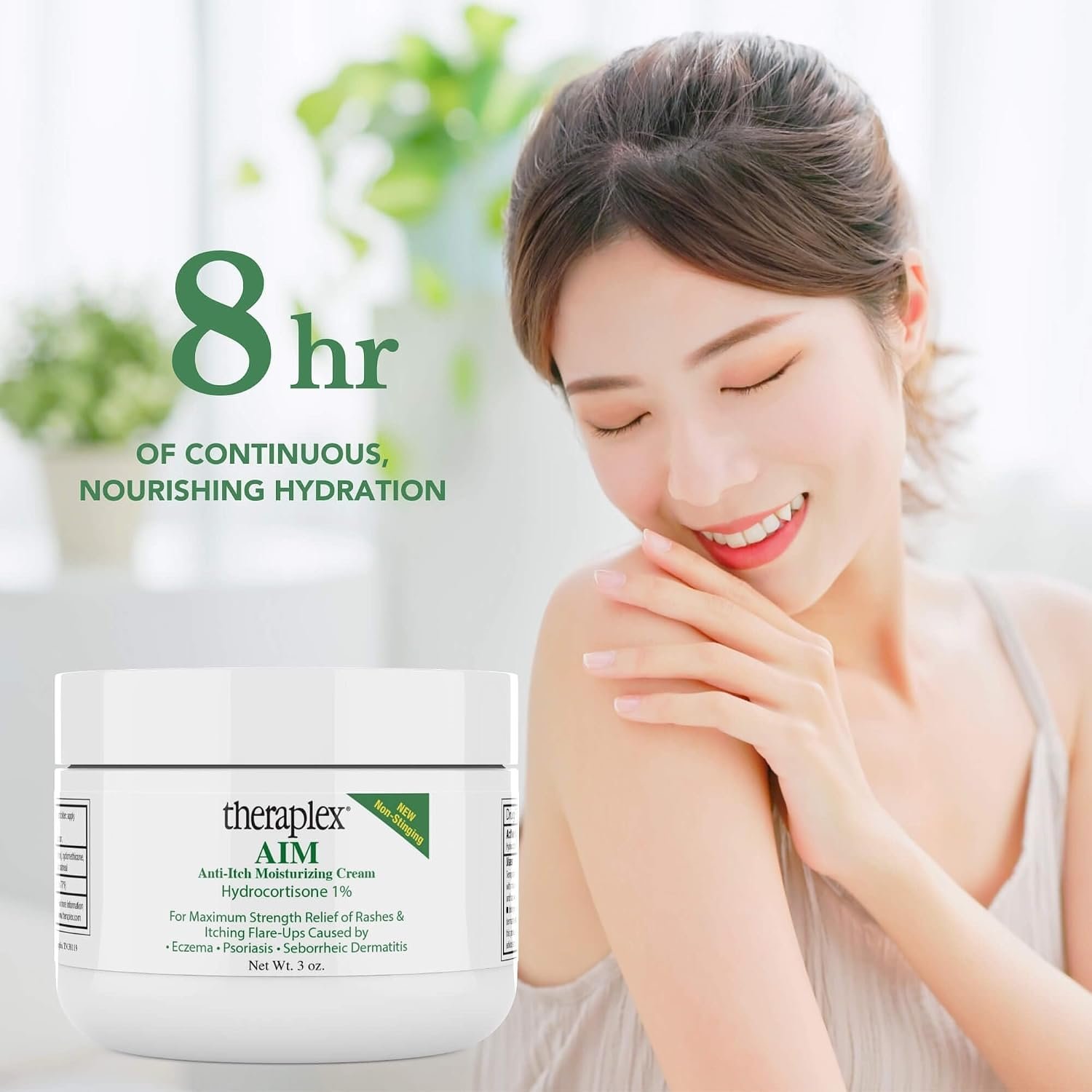 Theraplex AIM - Anti Itch Cream (2 oz) – 1% hydrocortisone for Itchy Skin Relief, moisturizing Cream for Eczema, Seborrheic Dermatitis. Safe for Kids. Relieves Itchy Skin with Maximum Strength. - Image 7