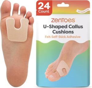 ZenToes U-Shaped Felt Callus Pads, ...