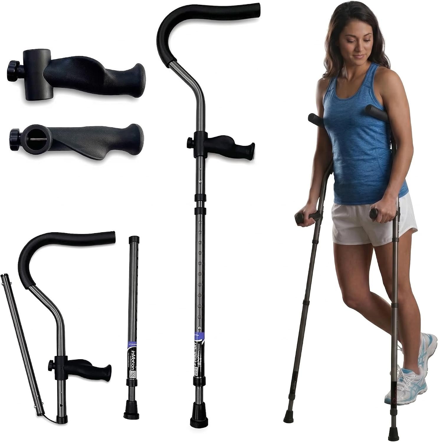 in-Motion Pro Underarm Crutches for...