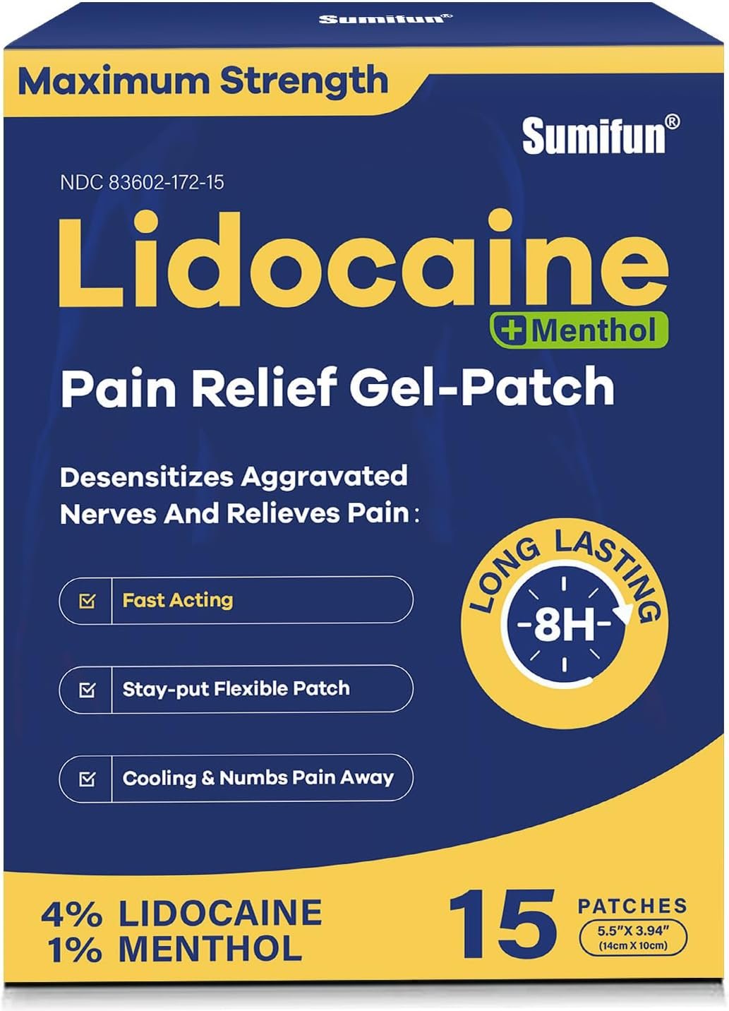 Sumifun 4% Lidocaine Patches Plus 1...