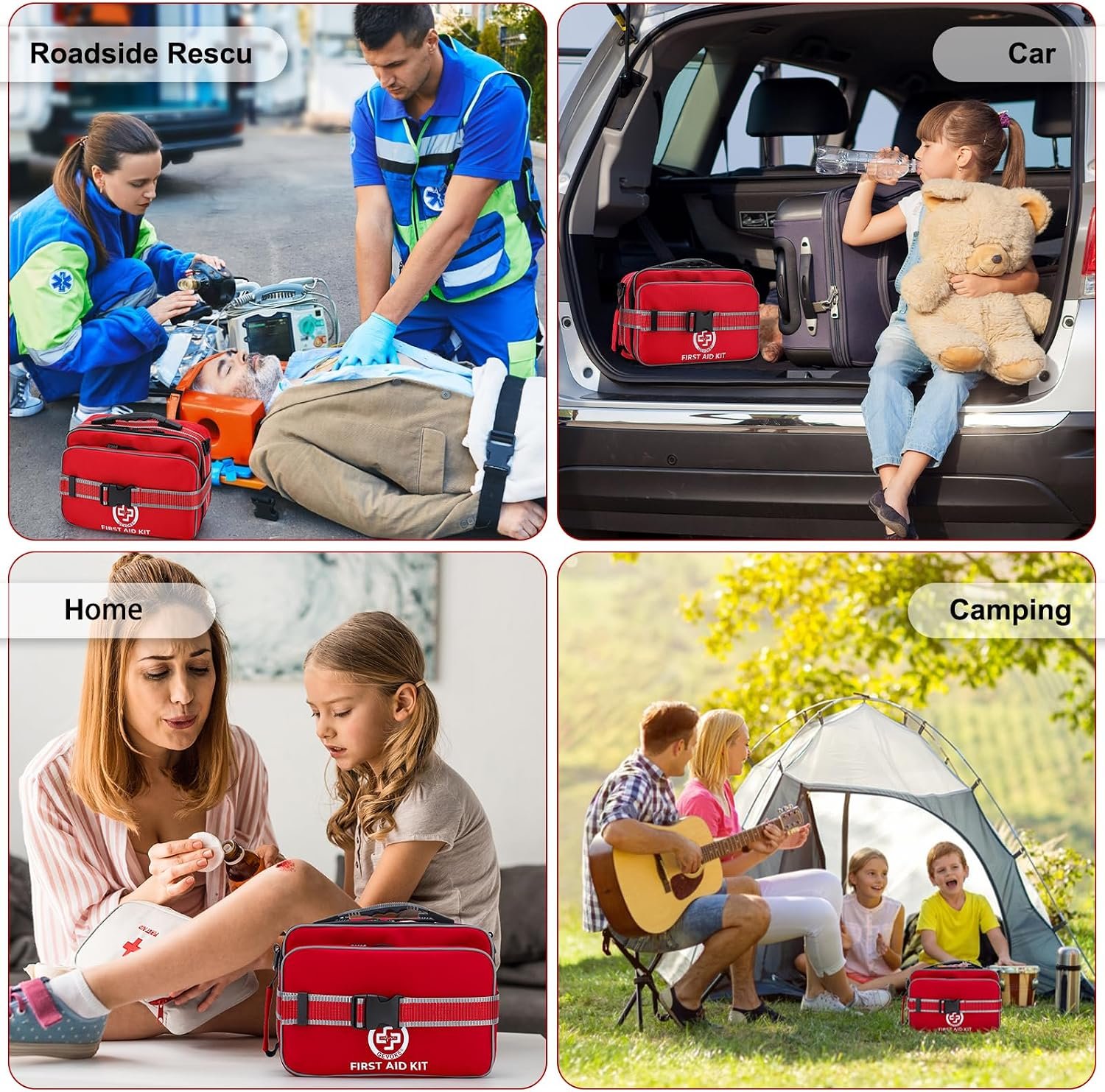 Gevoke Professional 500 Piece Emergency First Aid Kit for Home, Car | Large Complete Medical Kit for Travel, Camping, Truck, Hiking, Sports, Office, Vehicle & Outdoor Emergencies - Image 6