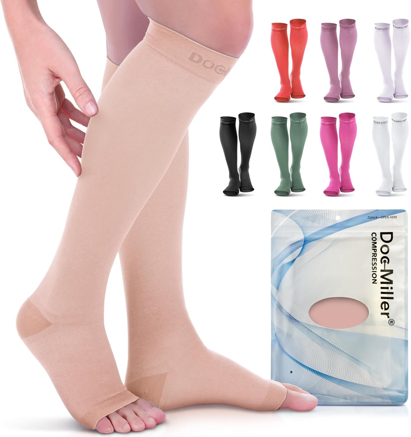 Doc Miller Open Toe Compression Soc...