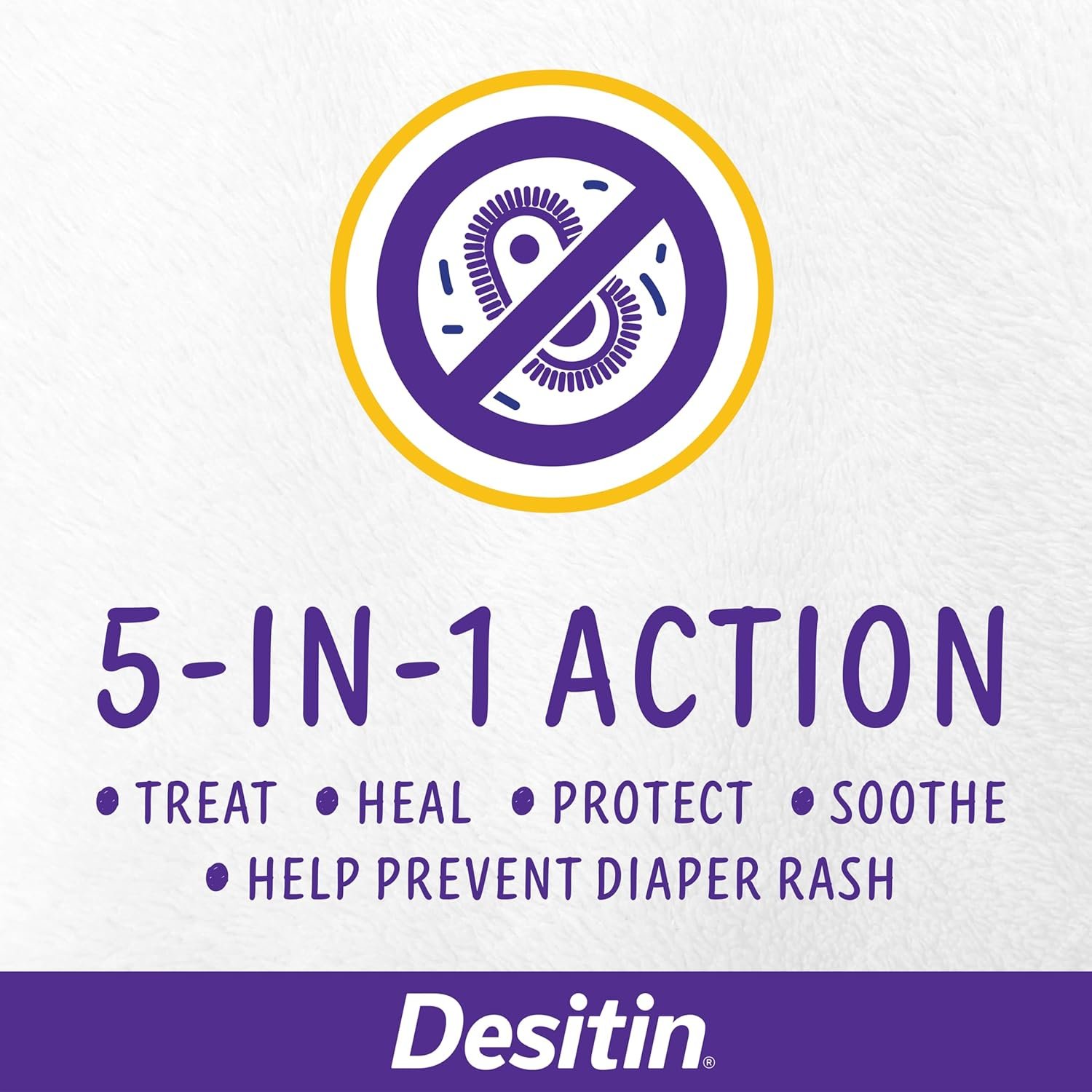 Desitin Maximum Strength Paste, 40% Zinc Oxide Paste, Diaper Rash Healing Ointment for Immediate Relief, Dermatologist Pediatrician Tested, Helps Heal Diaper Rash, Protects Up to 12 Hours, 4.8 Oz Tube - Image 4