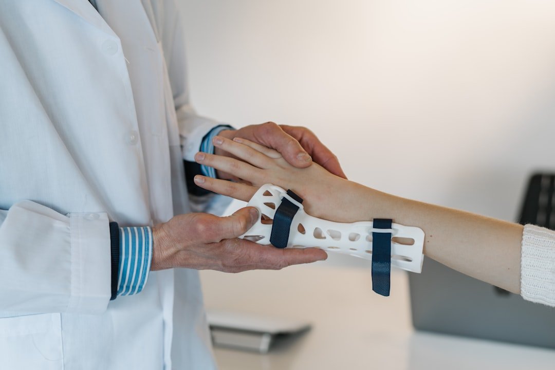 A collection of various medical braces and orthopedic supports displayed on a neutral background, showcasing their different types and uses.