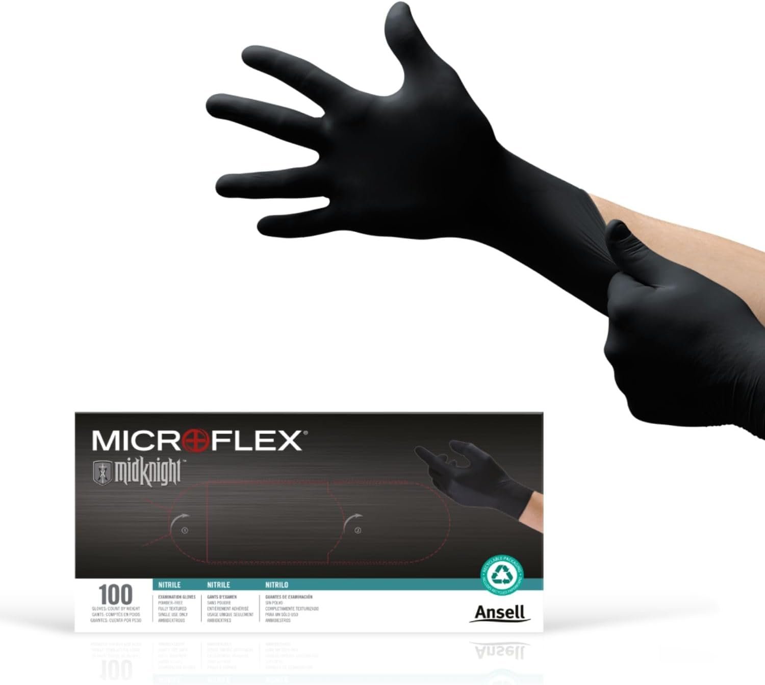 Ansell Microflex MK-296-XL MidKnigh...