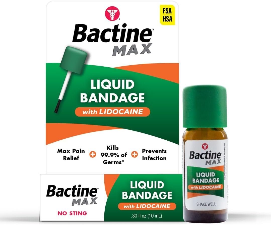 Bactine MAX Liquid Bandage with Lid...