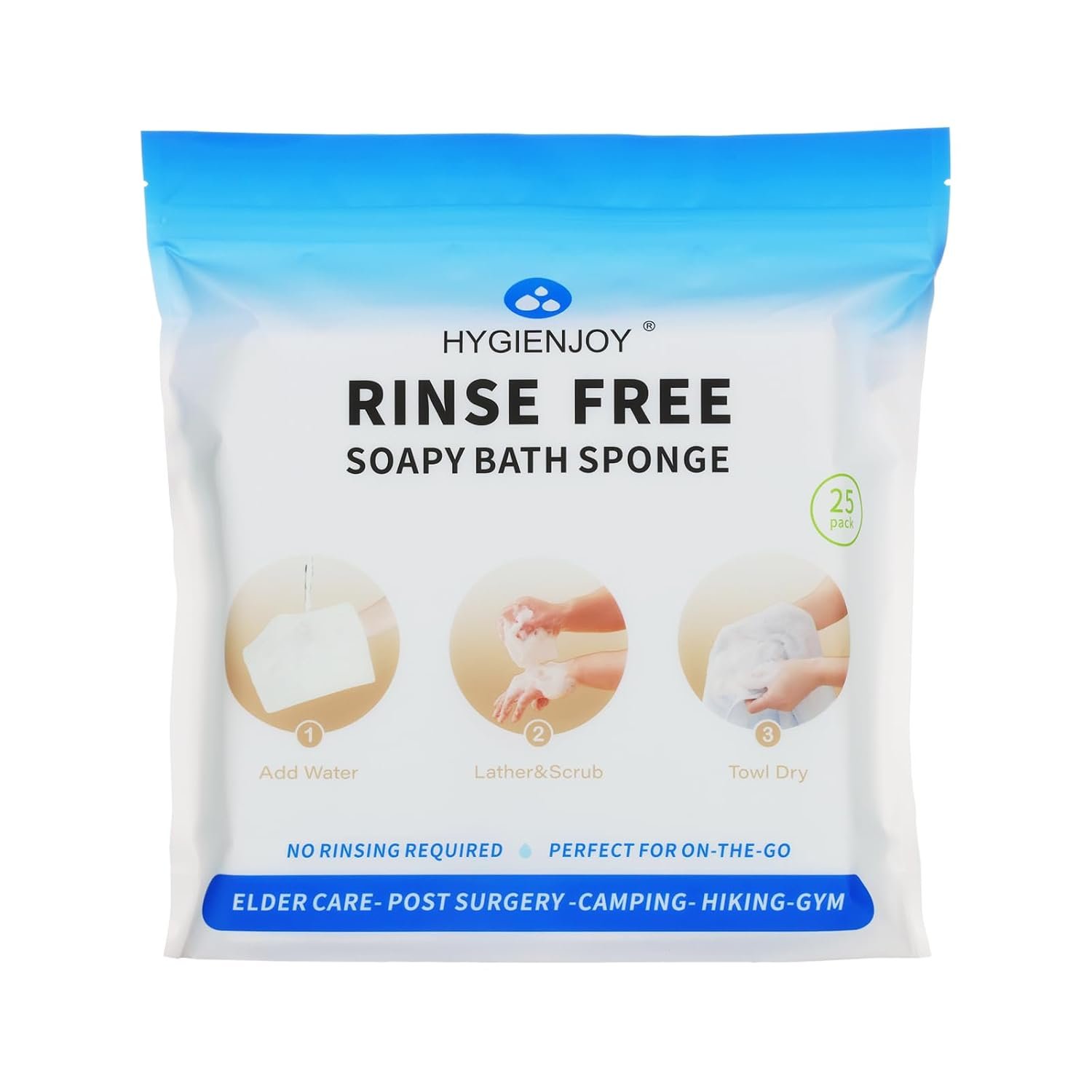 HYGIENJOY-21% Larger,No Rinse Bathi...