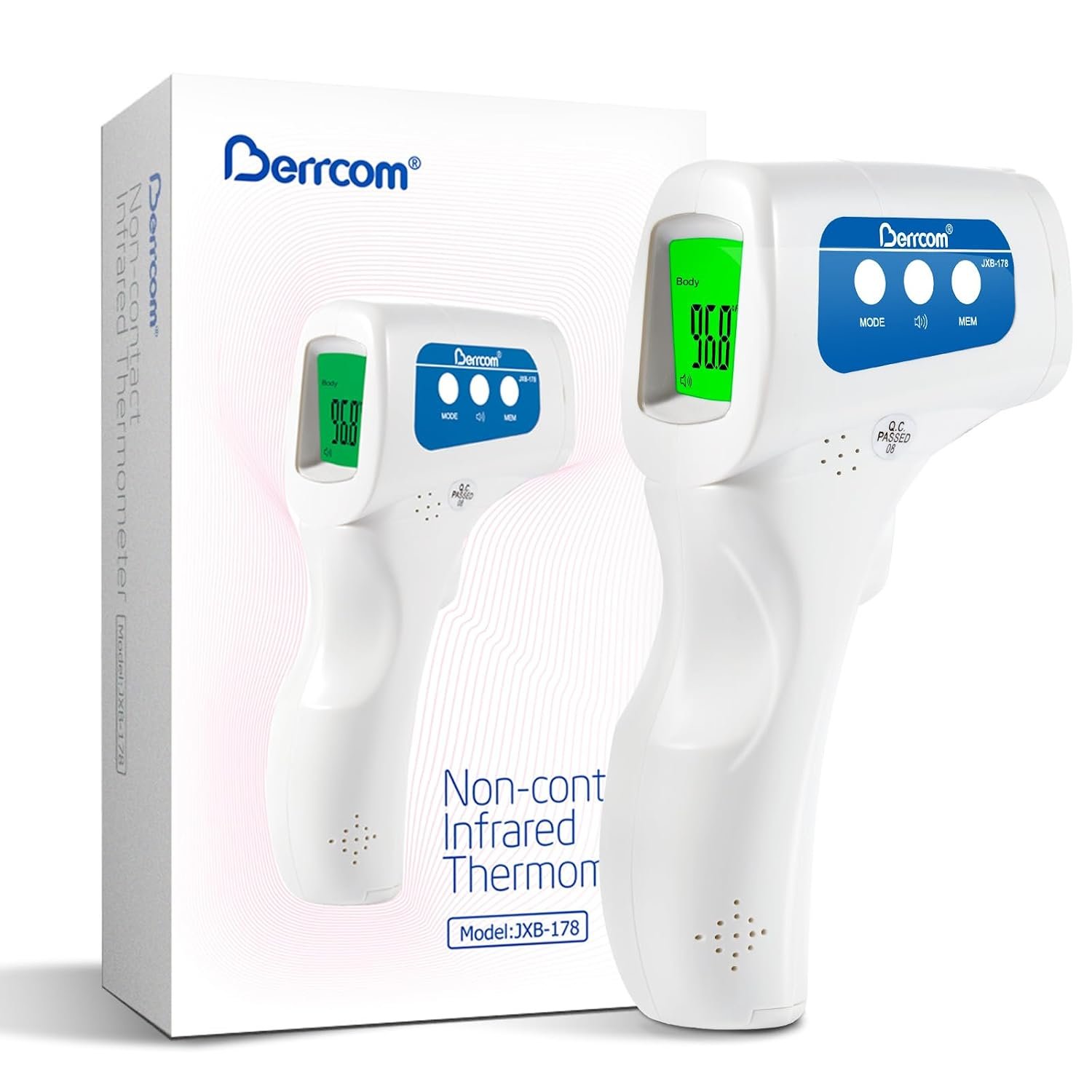 Berrcom Thermometer, 3 in 1 Contact...