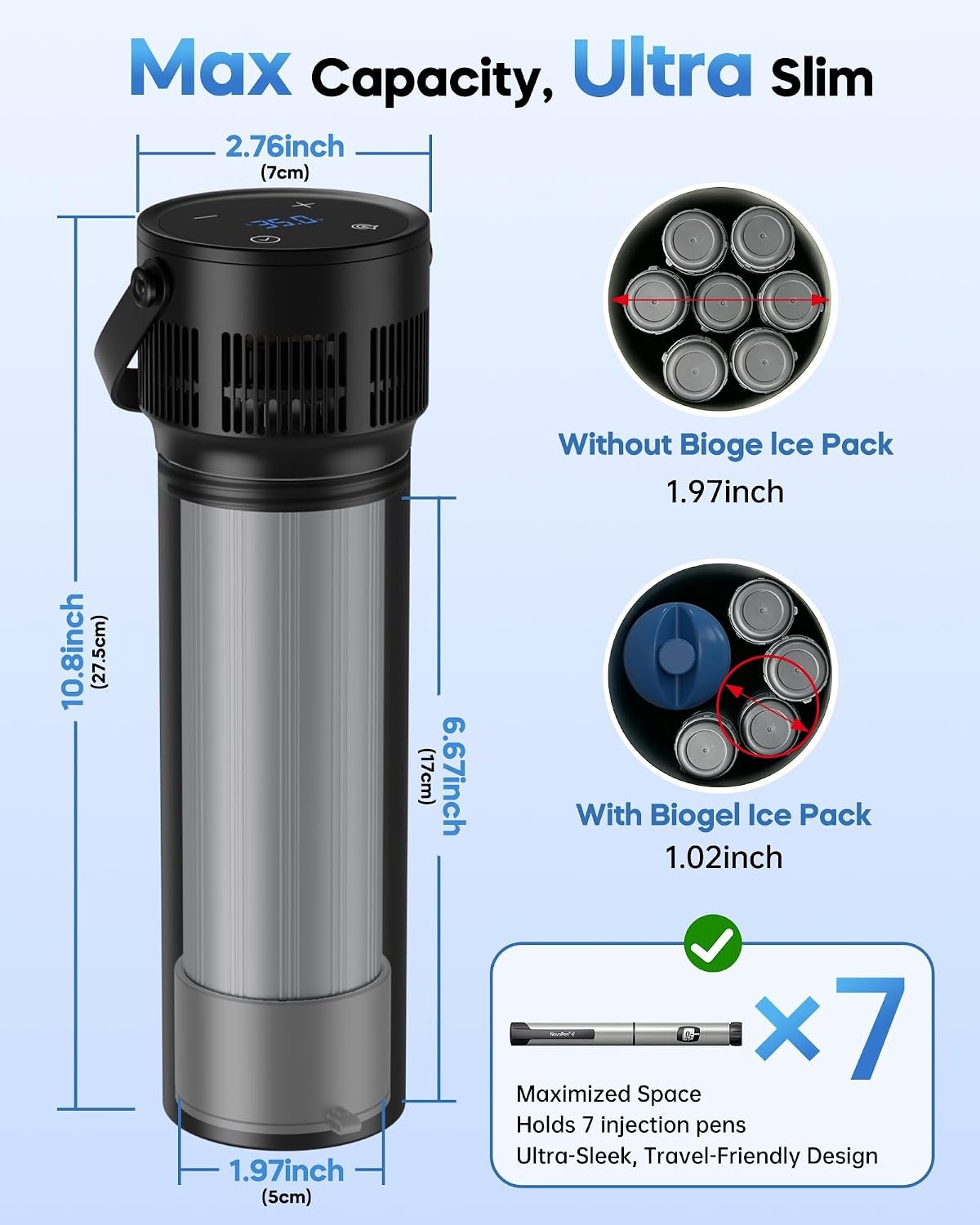 Electric Insulin Cooler Travel Case TSA Approved for Peptide GLP-1 - Image 4