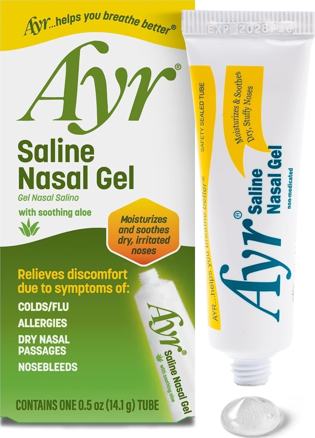 Ayr Saline Nasal Gel, With Soothing...