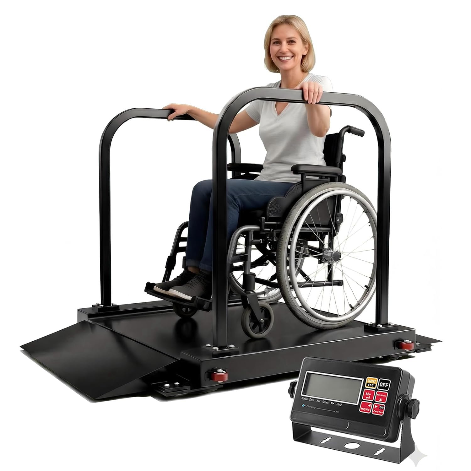 Double-Side Handle Wheelchair Scale...