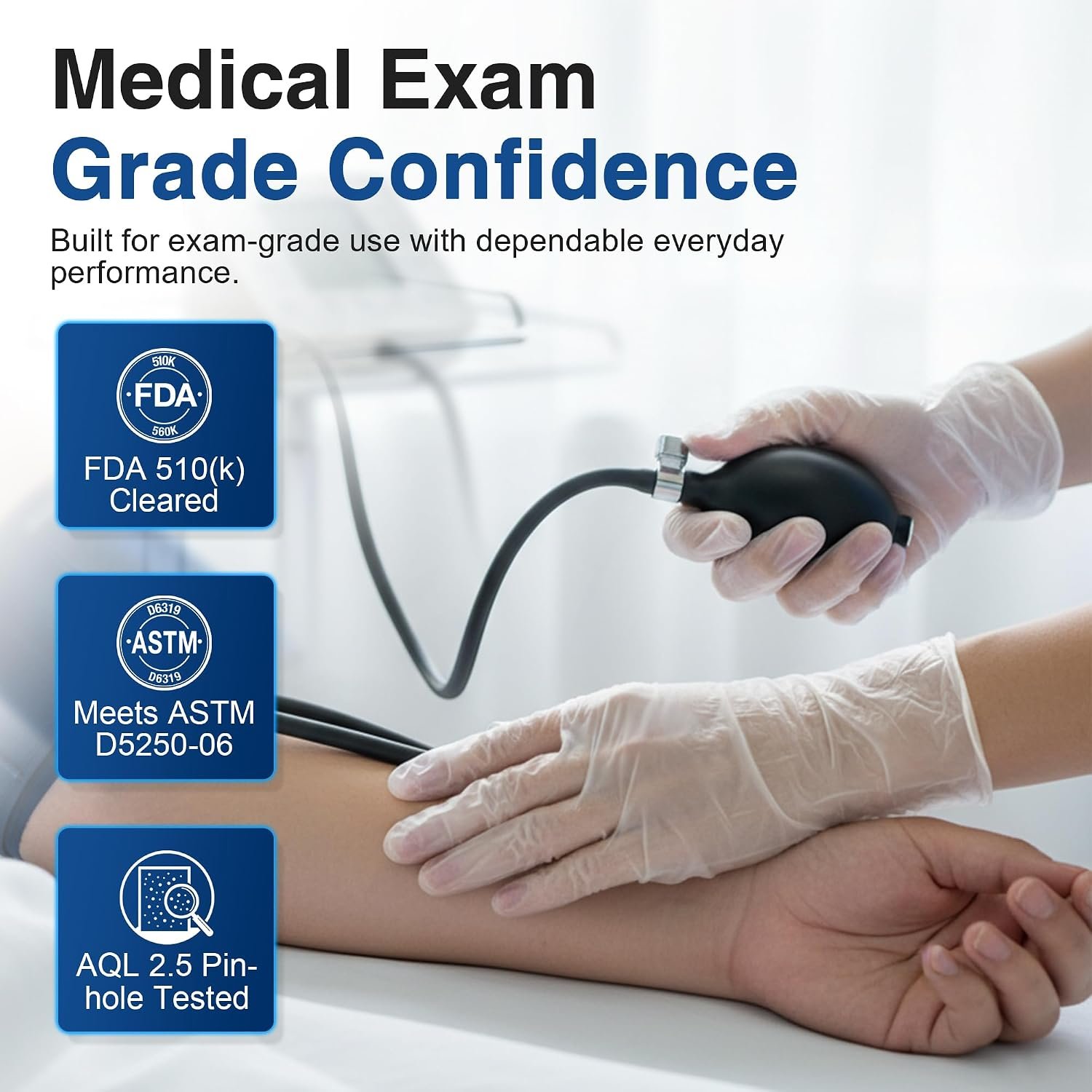 Schneider Medical Vinyl Exam Disposable Gloves Latex Free | Powder free, clear,Food Safe, Cleaning, Exam,Cooking,Food Prep, Comfortable Fit, Ambidextrous, Unisex - Image 2