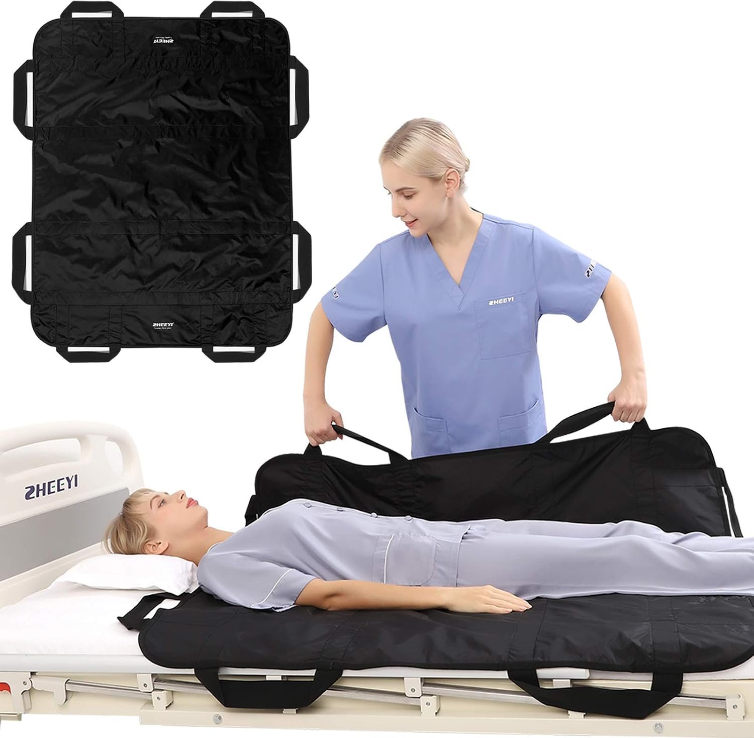 Bed Positioning Pad with Reinforced...