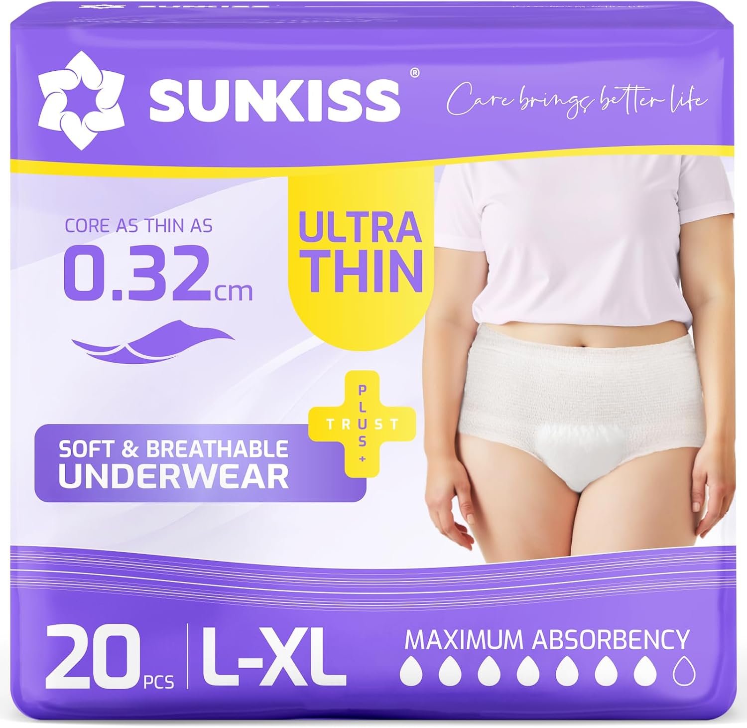 SUNKISS Ultra Thin Incontinence Und...