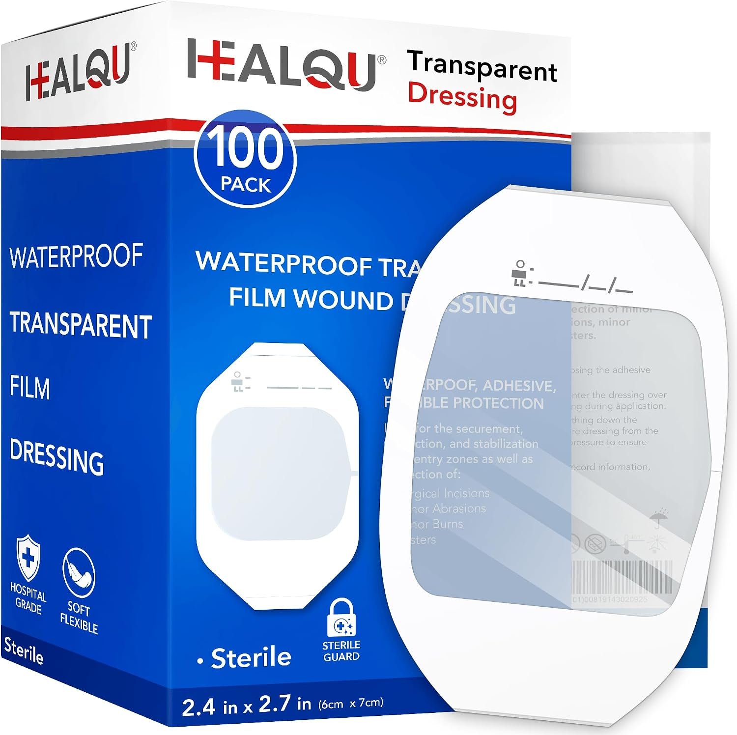Transparent Film Dressing 2.3″...