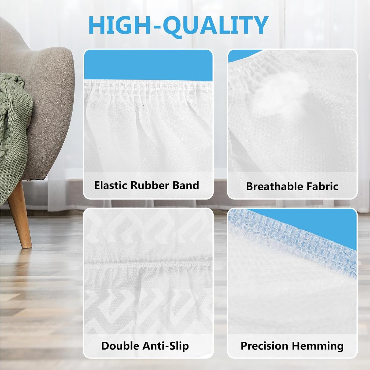 squish Shoe Covers Disposable Non Slip, 100 Pack(50 pairs) White Thick Extra Disposable Boot Covers Slip Proof Shoe Cover for Indoors Outdoors Durable Protector Covers Fits Virtually Most Shoes - Image 2