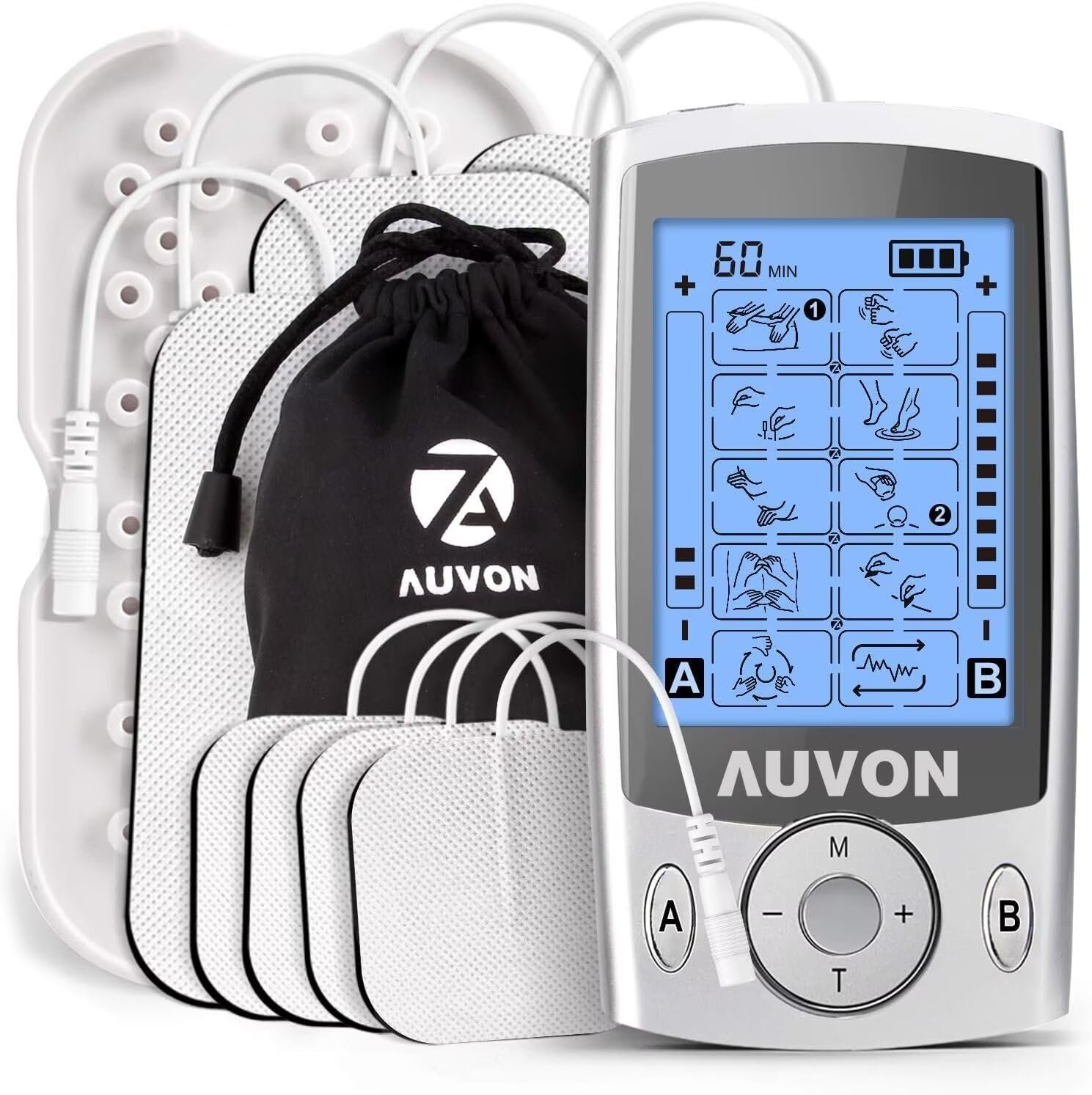 AUVON Dual Channel TENS Unit Muscle...