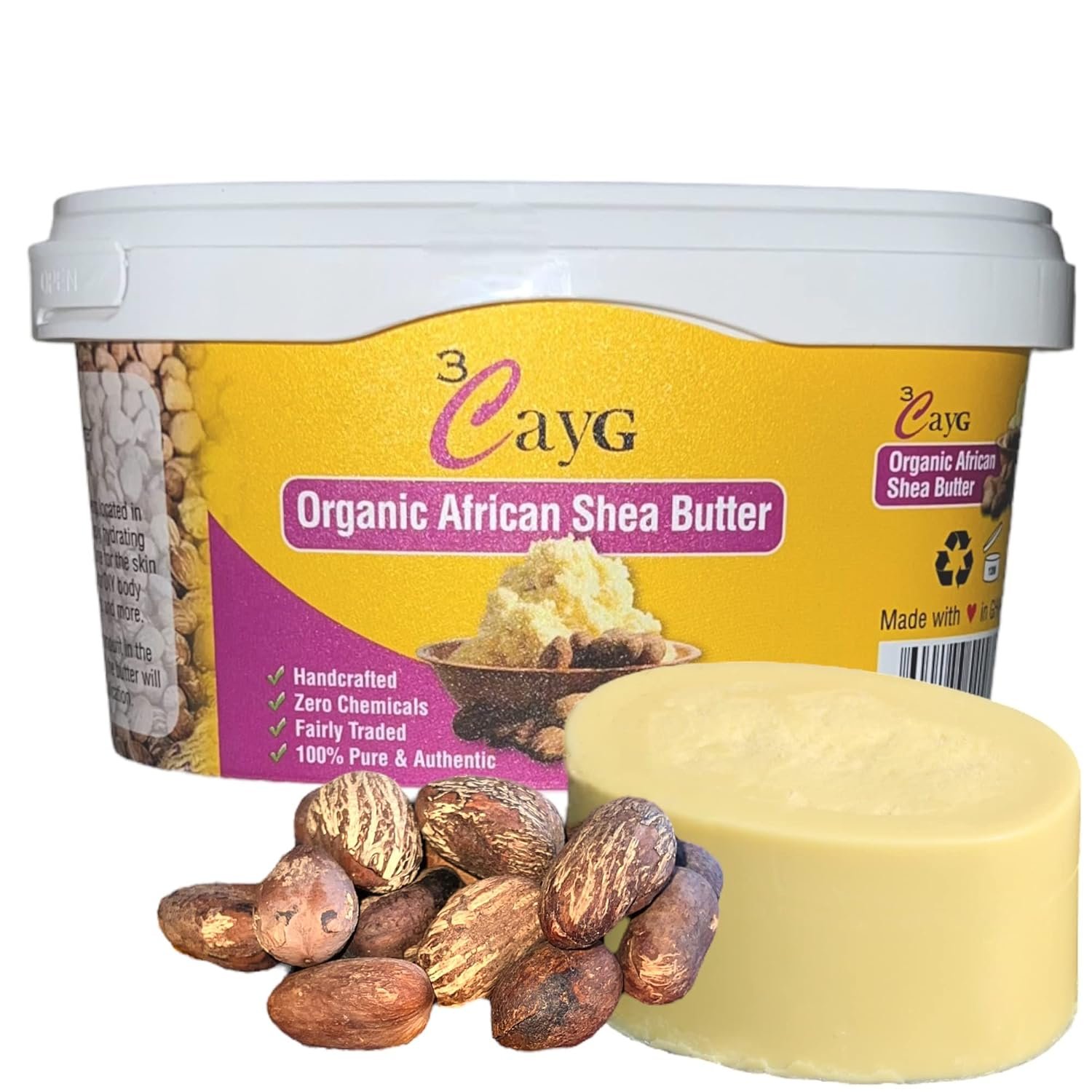 3CAYG 1 lb Unrefined Shea Butter fo...