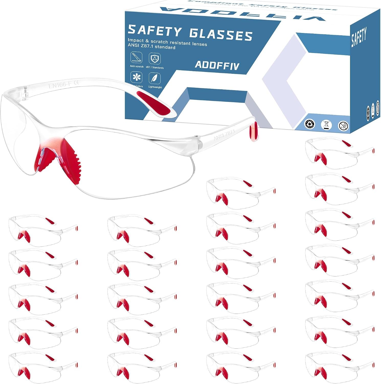 Ansi Z87.1 Safety Glasses for Men, ...