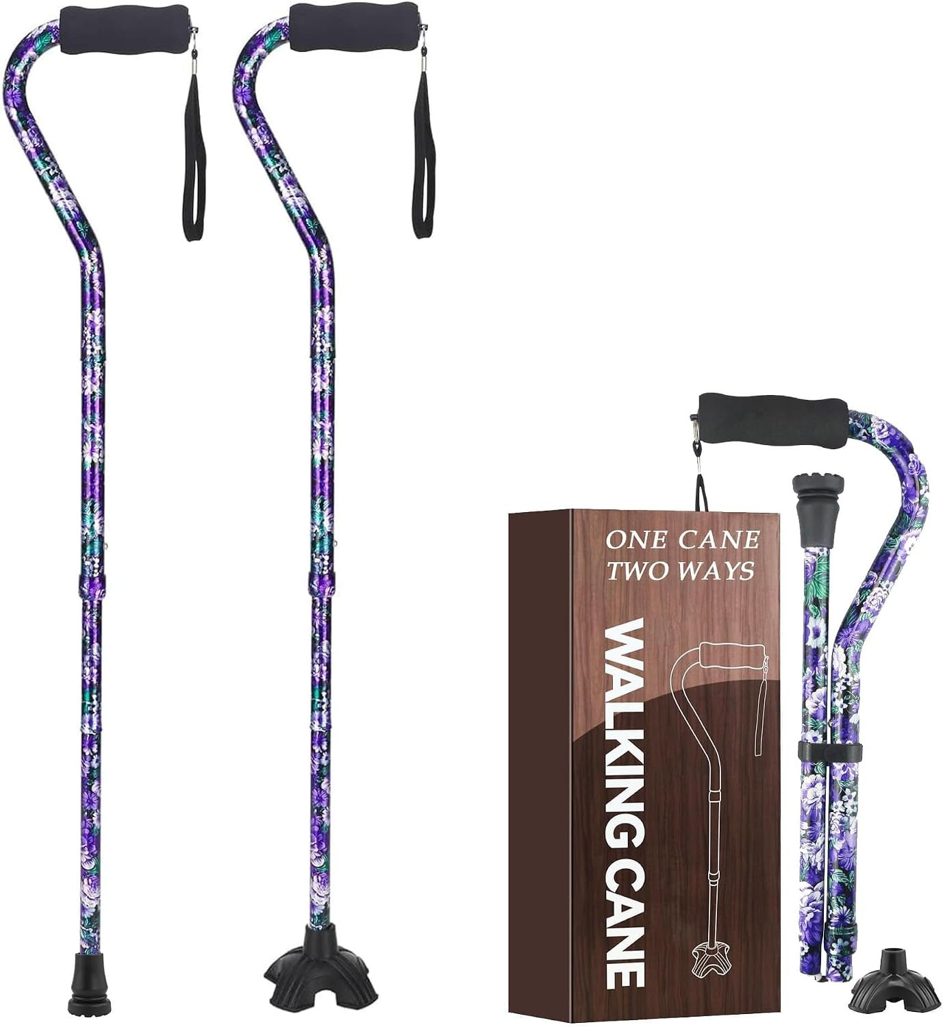 Floral Canes for Women Folding Cane...