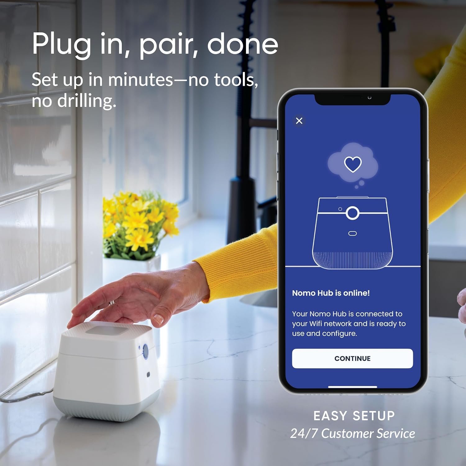 Nomo Medical Alert System with Fall Detection for Seniors at Home | WiFi Enabled, 911 Emergency Calling, Daily Activity Monitoring, 2-Way Voice, 60-Day Trial, Monthly Subscription - Image 6