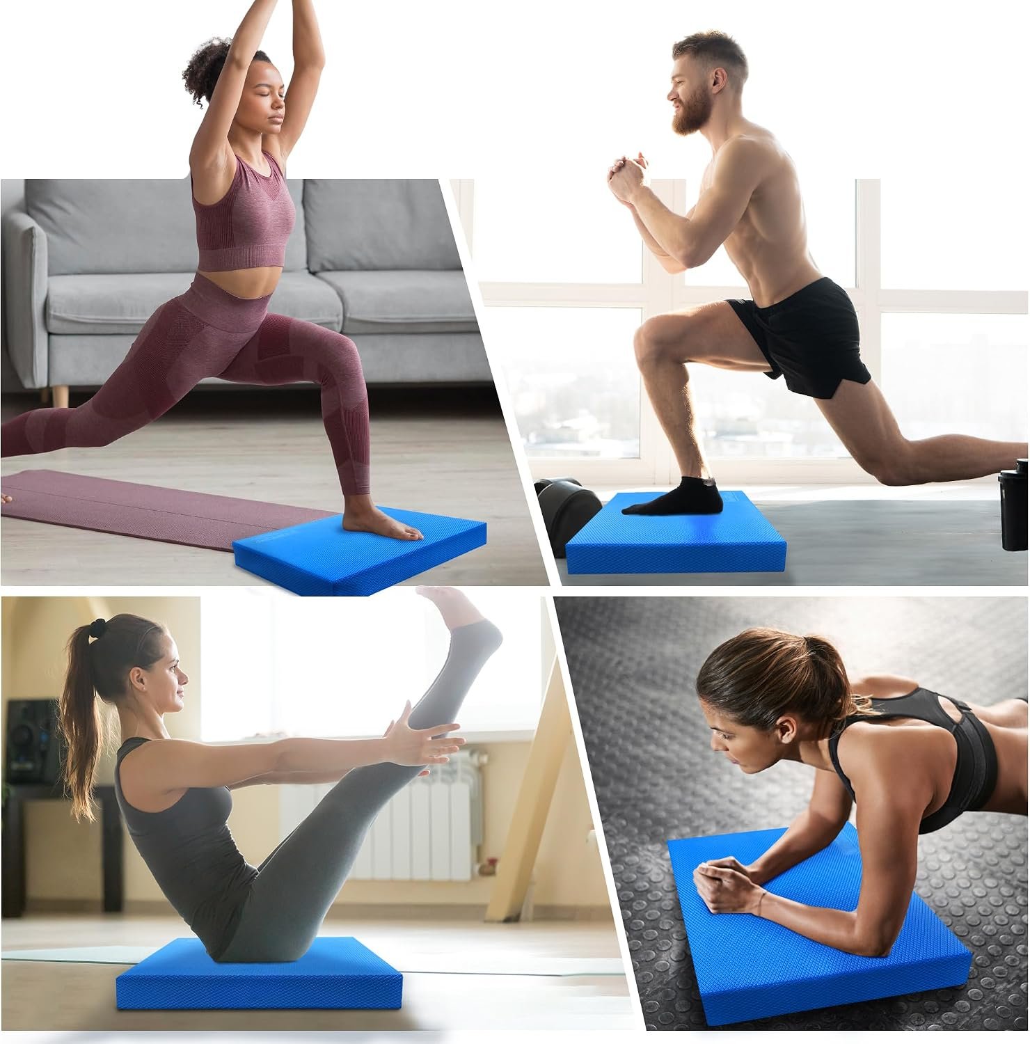 Professional Foam Balance Pad, Large Balance Pads for Physical Therapy, Foam Balance Board for Rehabilitation Stability Workout Knee and Ankle Exercise Strength Training - Image 6