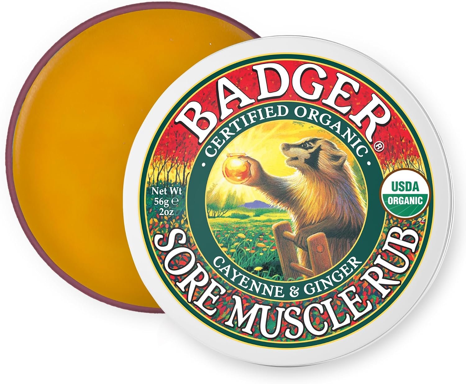 Badger Sore Muscle Rub Balm, Warmin...