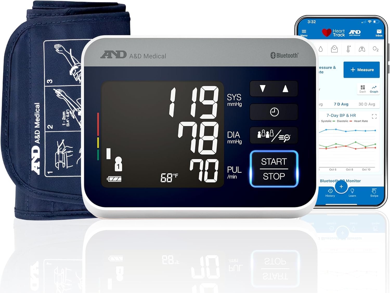 A&D Medical UA-910BLE Bluetoot...