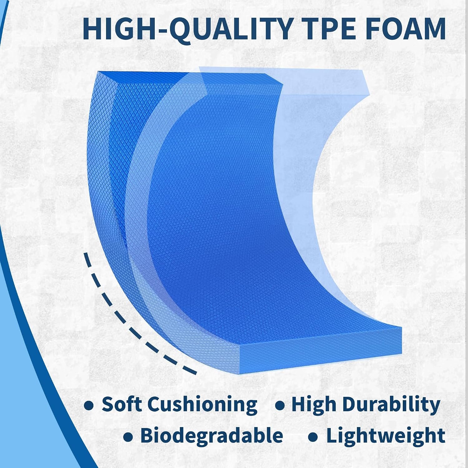 Professional Foam Balance Pad, Large Balance Pads for Physical Therapy, Foam Balance Board for Rehabilitation Stability Workout Knee and Ankle Exercise Strength Training - Image 4