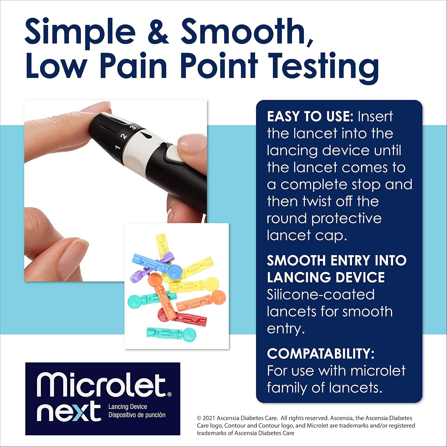 Ascensia MICROLET Lancets for Blood Glucose Testing, 100 Count - Image 4