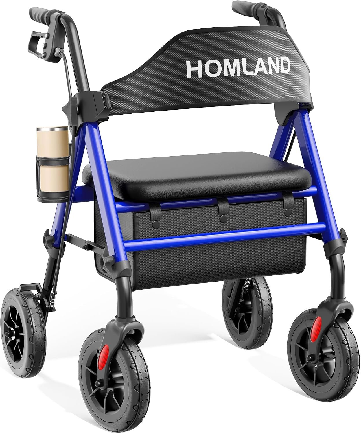 HOMLAND Foldable Rollator Walkers f...