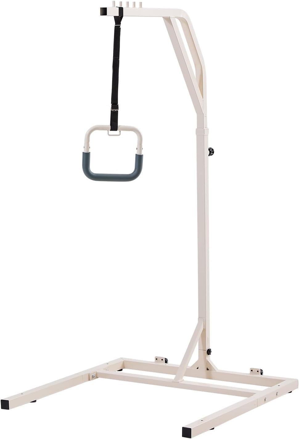 VEVOR Trapeze Bar for Bed Mobility, Height-Adjustable Free Standing Trapeze Bar with 2 Wheels, 300LBS Capacity Bed Pull Up Assist for Elderly Disabled, Ideal for Hospital, Nursing Home & Home Care - Image 9