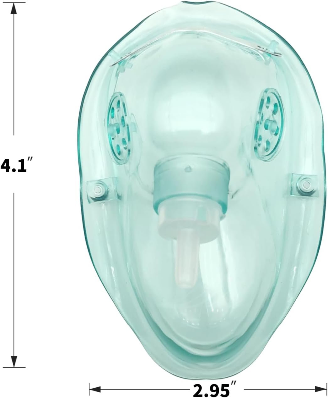 Oxygen Mask, Adult Standard Oxygen Mask with 7feet Length 6mm Oxygen Tube and Adjustable Elastic Strap, DEHP-Free and Latex-Free Materials, 2 Pack (Green,for Adult Standard) - Image 4