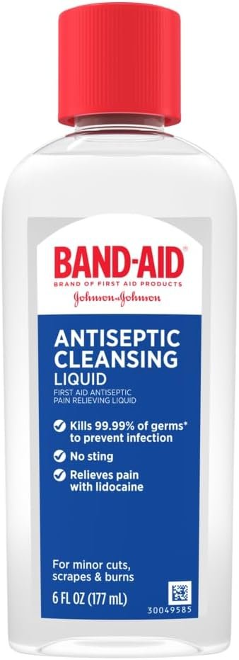 Band-Aid Hurt Free Antiseptic Wash,...