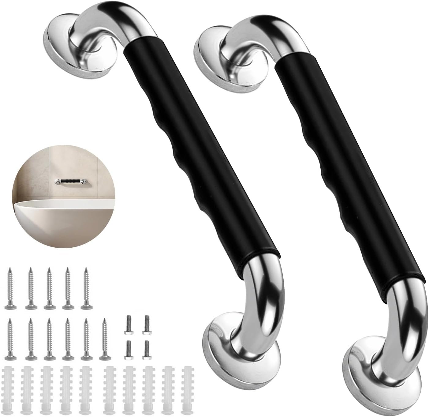 Gotega 16 Inch Shower Grab Bars for...