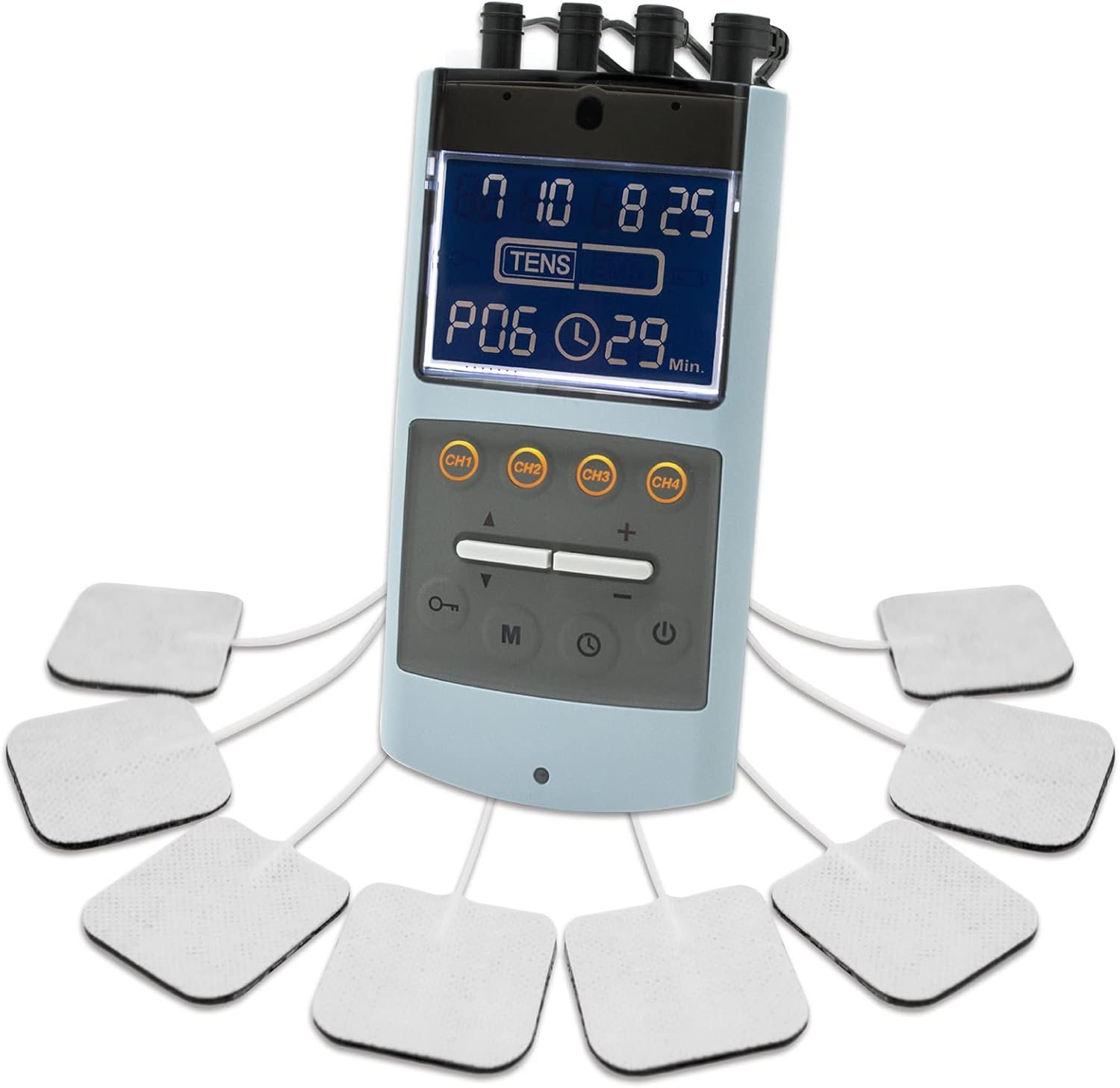 iStim TENS EMS Muscle Stimulator, EV-906 for Pain Relief and Muscle Strengthening, Japanese Gelled Electrodes Included - Image 8
