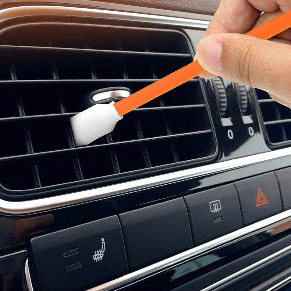 Wellgler's Foam Cleaning Swabs, Lint-Free Swabs for Precision Electronics, Camera, Optical Lens & Inkjet Printer Cleaning (200pcs Orange) - Image 4