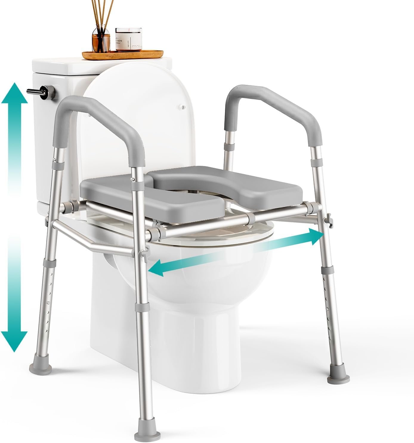 PELEGON Raised Toilet Seat with Han...